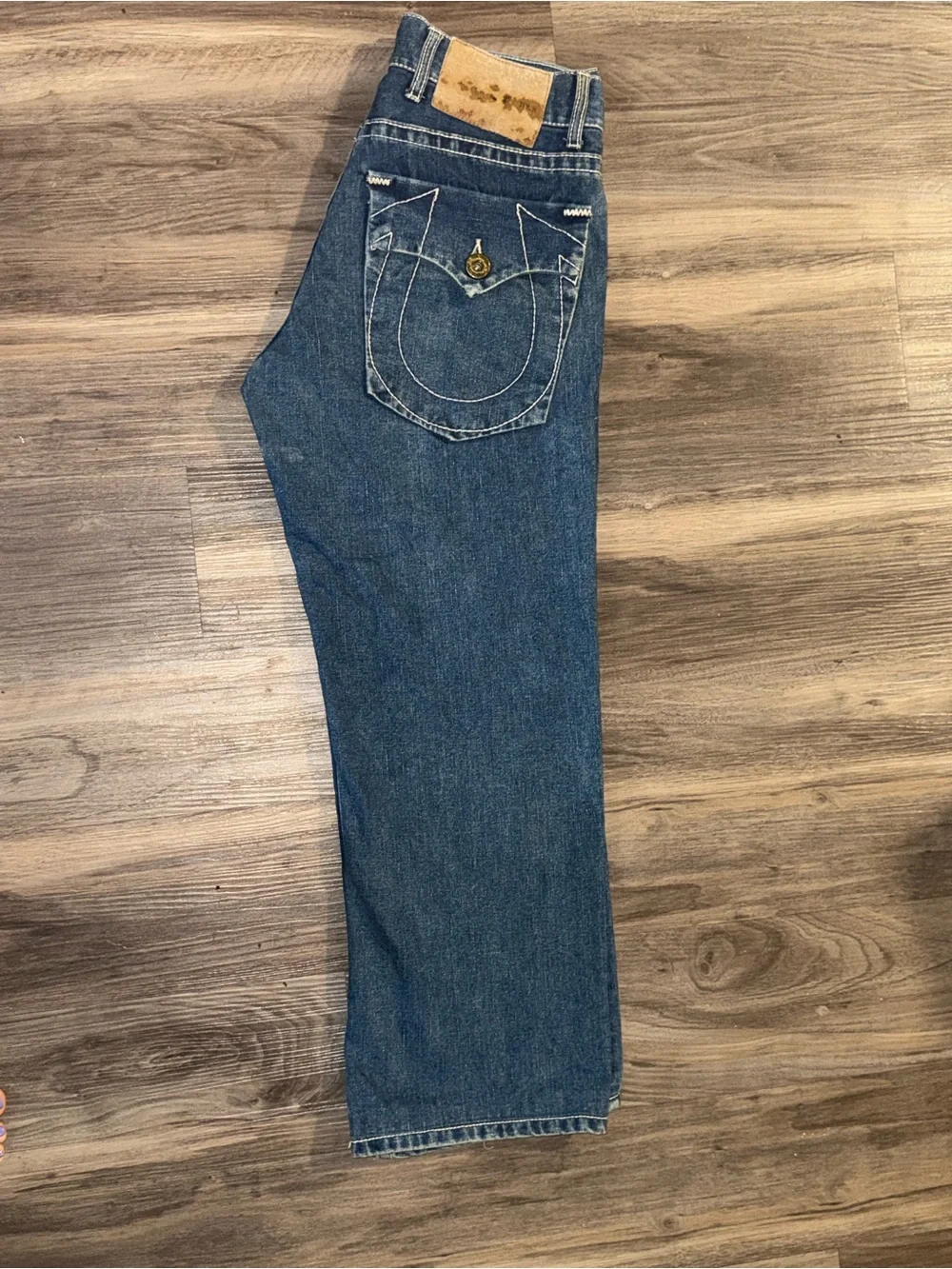 True Religion Billy Super T Jeans Men’s 34 Made USA Straight Leg Medium‎ Wash